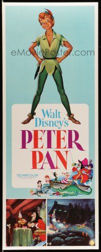 1z325 PETER PAN insert R76 Walt Disney animated cartoon fantasy classic, great full-length art!