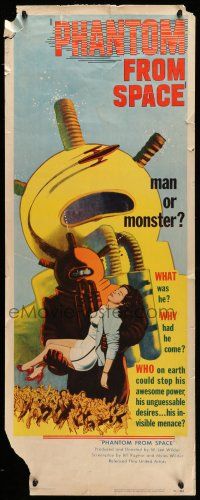 1z326 PHANTOM FROM SPACE insert '53 strange alien visitor, is it man or monster?
