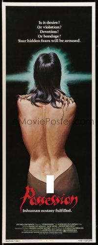 1z336 POSSESSION insert '83 sexy art of Isabelle Adjani, who will arouse your hidden fears!