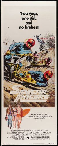 1z400 SIDECAR RACERS insert '75 motorcycle racing from Down Under, two guys, one girl, no brakes!
