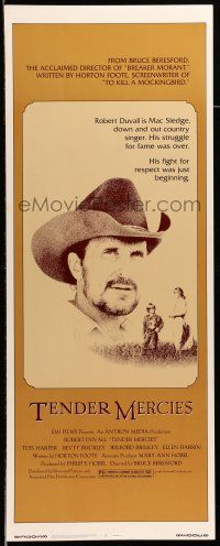 1z444 TENDER MERCIES insert '83 Bruce Beresford, close-up portrait of Best Actor Robert Duvall!