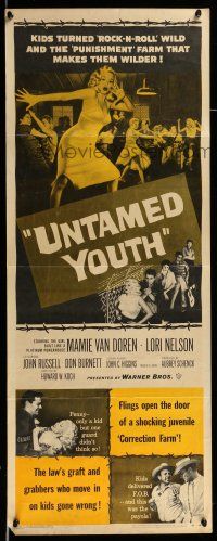 1z487 UNTAMED YOUTH insert '57 art of sexy bad Mamie Van Doren in a house of correction!