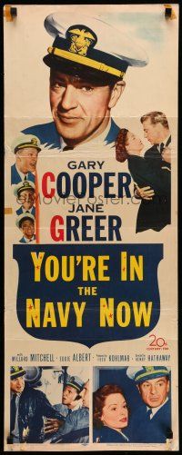 1z526 YOU'RE IN THE NAVY NOW insert '51 officer Gary Cooper blows his top, different image!