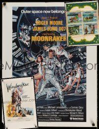 2a049 LOT OF 3 FOLDED SPECIAL POSTERS '50s-80s Moonraker, Saskatchewan & Windwalker!