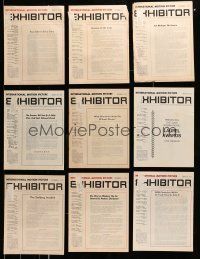 2a058 LOT OF 22 1971 EXHIBITOR EXHIBITOR MAGAZINES '71 filled with movie images & information!