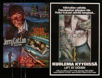 2a157 LOT OF 20 UNFOLDED AND FOLDED FINNISH POSTERS '70s-80s images from a variety of movies!