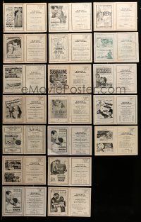2a211 LOT OF 38 PEARSON'S PERFECT PICTURES LOCAL THEATER PROGRAMS '30s w/entire month of movies!