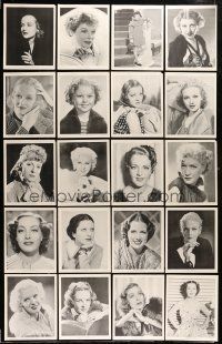 2a283 LOT OF 29 FEMALE STAR PORTRAIT 8X10 STILLS '30s all the top leading ladies of the 1930s!