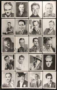 2a286 LOT OF 25 MALE STAR PORTRAIT 8X10 STILLS '30s all the top leading men of the 1930s!