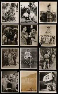 2a293 LOT OF 21 MOSTLY 1920S-40S CANDID 8X10 STILLS '20s-40s great images of cast & crew on set!