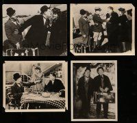 2a314 LOT OF 4 LAUREL AND HARDY DELUXE 1950S SWEDISH 8X10 STILLS '50s Stan & Ollie movie scenes!