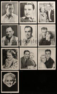 2a309 LOT OF 10 PORTRAIT 8X10 STILLS '30s Lon Chaney Sr., Joan Crawford, Ramon Novarro & more!