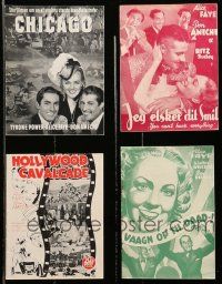 2a210 LOT OF 4 ALICE FAYE DANISH PROGRAMS '30s many different images from some of her movies!