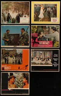 2a029 LOT OF 7 LOBBY CARDS '60s great scenes from a variety of different movies!