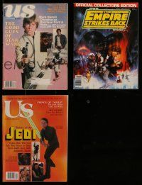 2a056 LOT OF 3 STAR WARS MAGAZINES '80s Empire Strikes Back collectors edition + 2 issues of Us!
