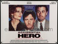 2b618 HERO DS British quad '92 Dustin Hoffman, Geena Davis, Andy Garcia, Joan Cusack, Tom Arnold!