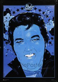 2b810 ELVIS PRESLEY 27x39 Polish commercial poster '83 cool colorful Giuffre art of The King!