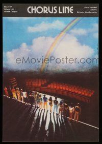 2b149 CHORUS LINE Czech 11x16 '87 different image of Broadway chorus group on stage!