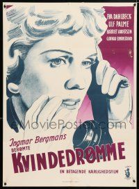 2b216 DREAMS Danish '55 Kvinnodrom, Ingmar Bergman, Eva Dahlbeck, Harriet Andersson!