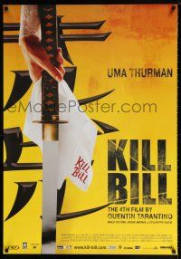 2b014 KILL BILL: VOL. 1 foil Dutch '03 Quentin Tarantino, Uma Thurman holding katana!