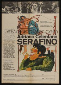 2b019 SERAFINO East German 16x23 '70 Pitro Germi, Adriano Celentano in the title role!
