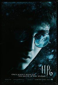2b576 HARRY POTTER & THE HALF-BLOOD PRINCE teaser DS English 1sh '09 Daniel Radcliffe close up!