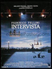 2b485 INTERVISTA French 23x31 '87 Federico Fellini directed, cool image of stage!