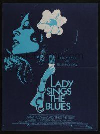 2b541 LADY SINGS THE BLUES French 15x21 '72 great art of Diana Ross as Billie Holiday!