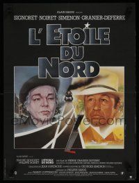 2b544 L'ETOILE DU NORD French 16x21 '82 Signoret & Noiret by Ferracci, written by Georges Simenon!