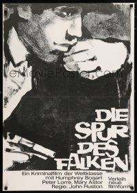 2b189 MALTESE FALCON German R64 great different Wischnewski artwork of Bogart with gun!