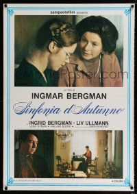 2b079 AUTUMN SONATA Italian 1sh '78 Ingmar Bergman directs & Ingrid Bergman stars!