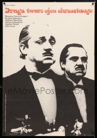 2b723 FUNNY FACE OF THE GODFATHER Polish 23x33 '74 comic parody of Coppola's Godfather!