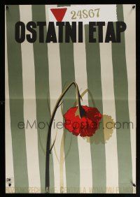 2b758 OSTATNI ETAP Polish 23x33 R88 Trepkowski art of wilted flower over concentration camp uniform
