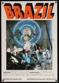 2b682 BRAZIL Polish 18x26 '85 Terry Gilliam, Robert De Niro, cool different image!