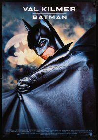 2b122 BATMAN FOREVER Singapore '95 cool image of Val Kilmer in the title role, bat symbol!
