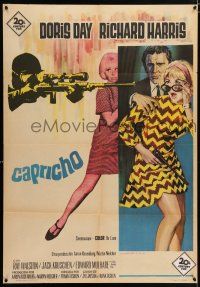 2b246 CAPRICE Spanish '67 pretty Doris Day, Richard Harris, cool sniper image!