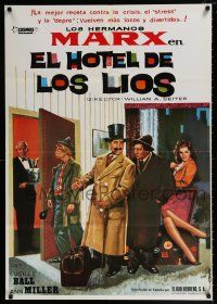 2b275 ROOM SERVICE Spanish R82 best artwork of Marx Brothers Groucho, Chico & Harpo by Alvaro!