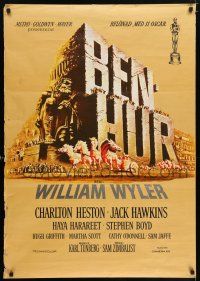 2b099 BEN-HUR Swedish '60 Charlton Heston, William Wyler classic religious epic!