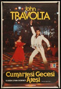 2b372 SATURDAY NIGHT FEVER Turkish '84 best image of disco John Travolta & Karen Lynn Gorney!