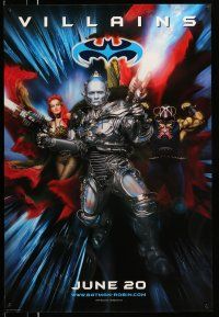 2c082 BATMAN & ROBIN advance DS 1sh '97 villains Arnold Schwarzenegger & sexy Uma Thurman!