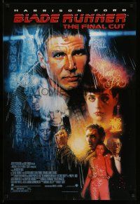2c116 BLADE RUNNER 1sh R07 Ridley Scott sci-fi classic, art of Harrison Ford by Drew Struzan!