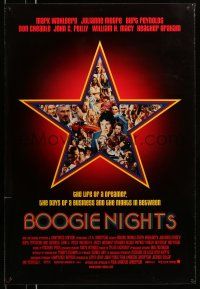 2c123 BOOGIE NIGHTS DS 1sh '97 Burt Reynolds, John C. Reilly, Mark Wahlberg as Dirk Diggler!
