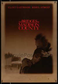 2c135 BRIDGES OF MADISON COUNTY advance 1sh '95 Clint Eastwood directs & stars w/Meryl Streep!
