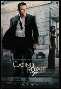 2c144 CASINO ROYALE advance 1sh '06 Daniel Craig as James Bond & sexy Eva Green!