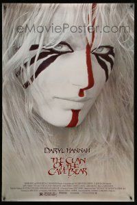 2c167 CLAN OF THE CAVE BEAR 1sh '86 fantastic image of Daryl Hannah in tribal make up!