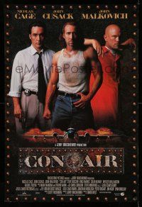 2c176 CON AIR DS int'l 1sh '97 cool image of Nicholas Cage, John Cusack, John Malkovich!