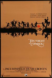 2c178 CONRACK style B 1sh '74 teacher Jon Voight, Pat Conroy novel, different art by John Alvin!