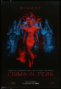 2c183 CRIMSON PEAK teaser DS 1sh '15 Guillermo del Toro horror, cool ghostly Mia Wasikowska
