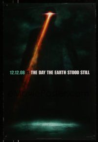 2c199 DAY THE EARTH STOOD STILL style B teaser DS 1sh '08 Keanu Reeves, cool sci-fi image of Gort!