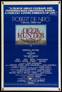 2c204 DEER HUNTER 1sh '78 directed by Michael Cimino, Robert De Niro, Mantel artwork!